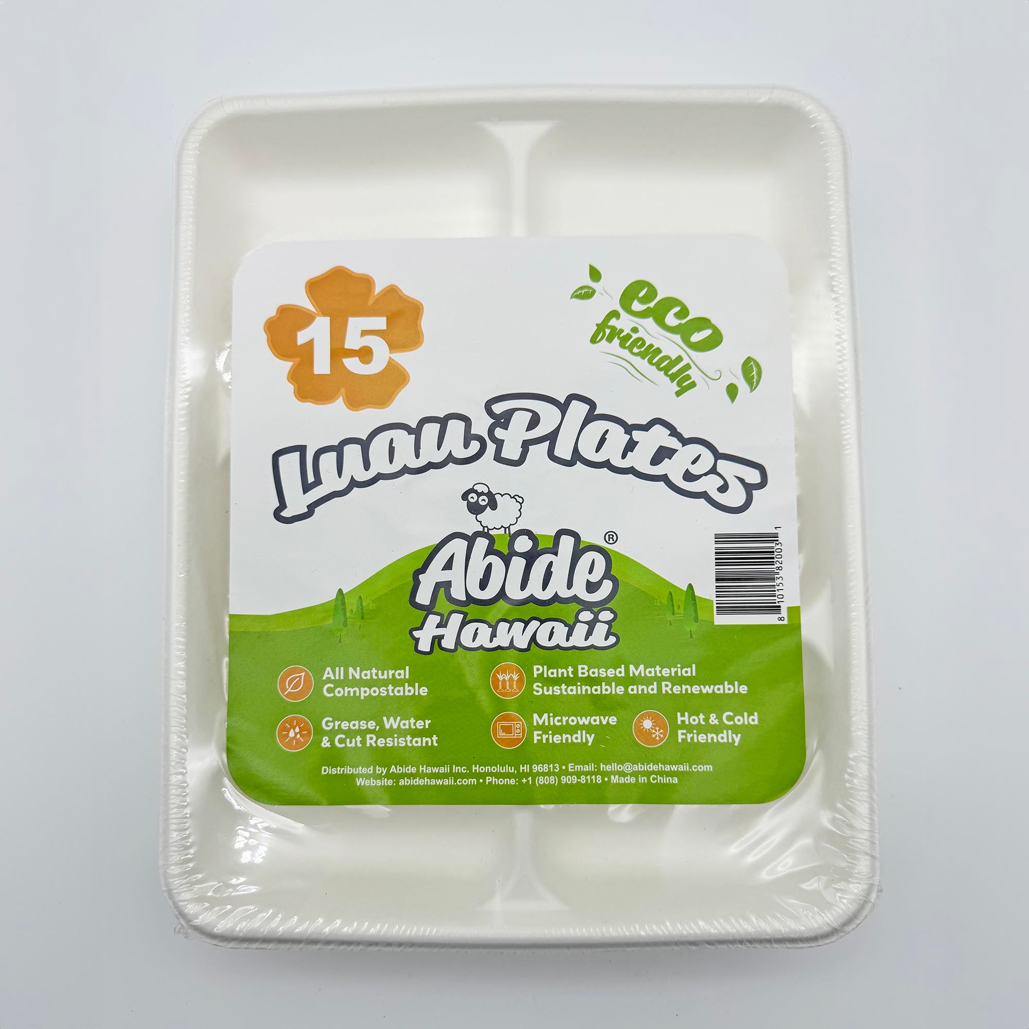 Plant Fiber Luau Plate, White – Abide Hawaii