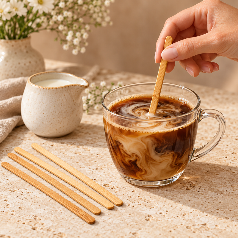 Bamboo Coffee Stirrer 5.5