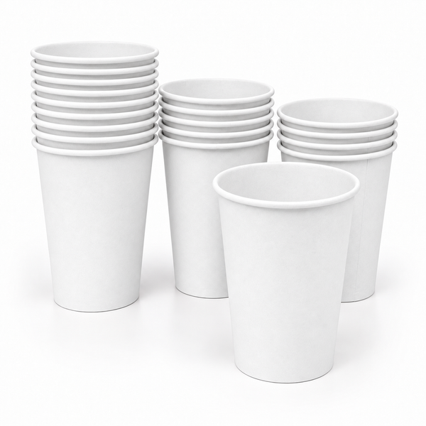 8oz Paper Classic Cup, White  2 Sizes (10PK/100CT)