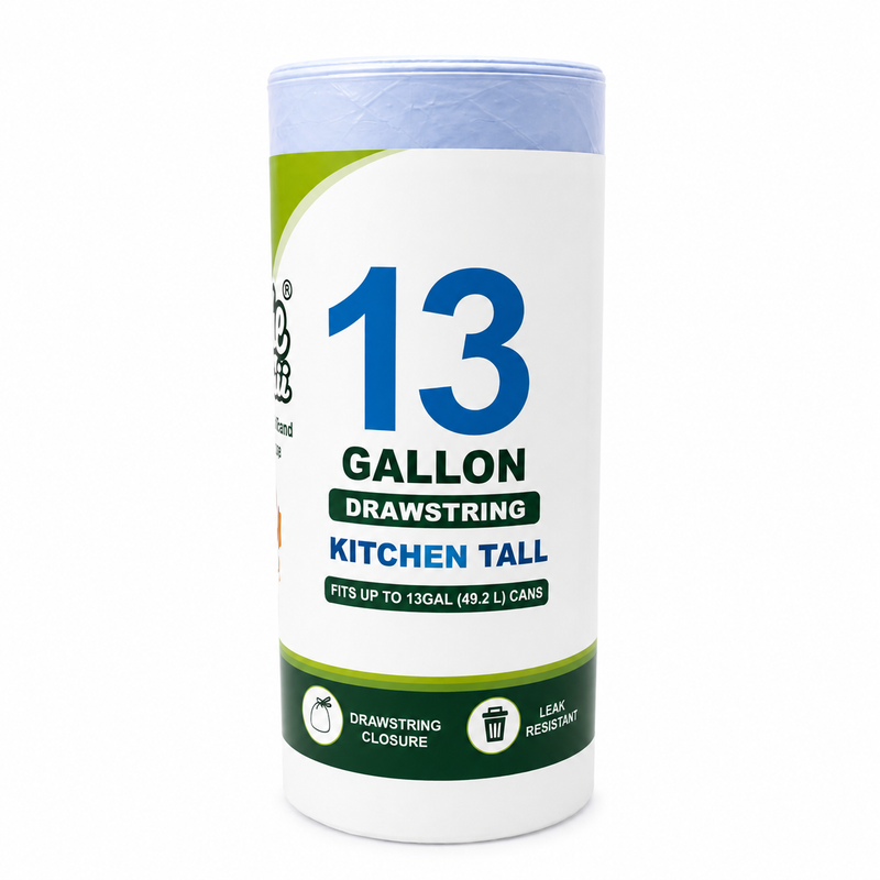 (Household Essentials) 4Gallon Easy-Tie Trash Bags, No Fragrance