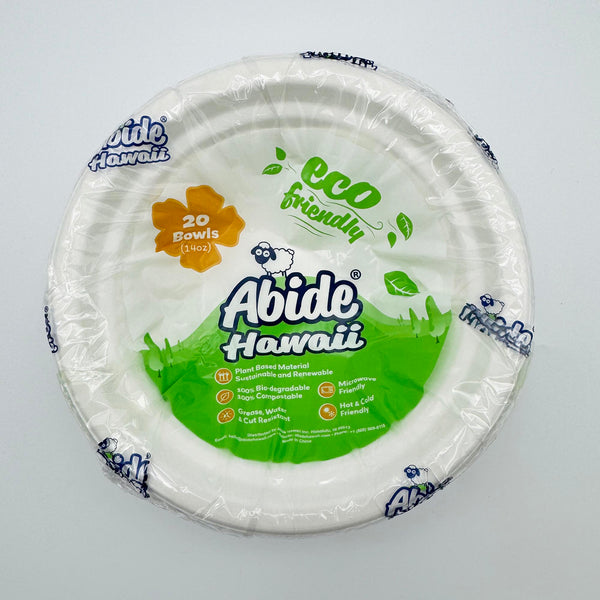 plant based plastic fiber Plant Fiber Bowl 14oz, White – Abide Hawaii