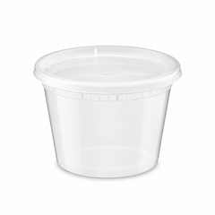 [Hawaii Foodware] 16oz PP Round Deli Container with Lid, 30 Sets