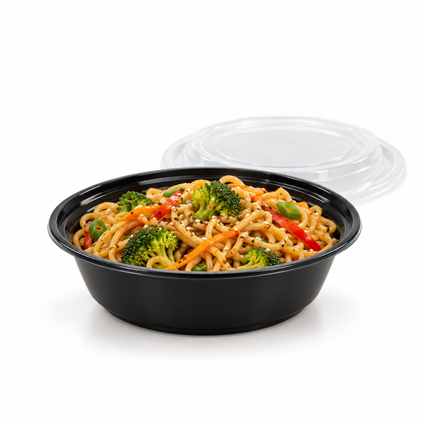 [Hawaii Foodware] 16 oz Round Microwavable Food Container with Lid