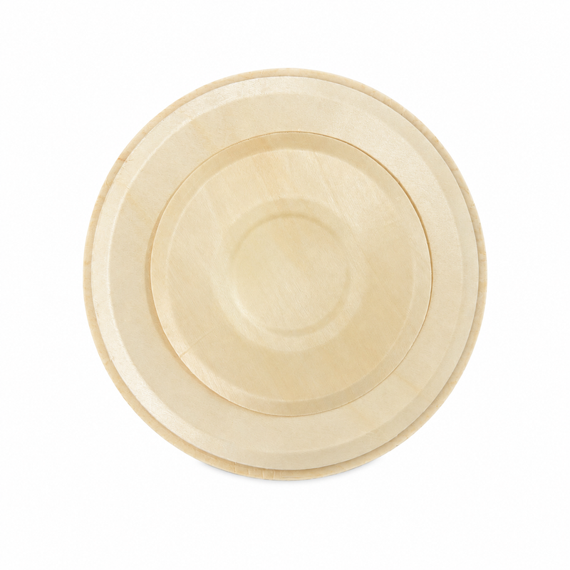 (New Item-Coming soon) Natural Wood Round Plates