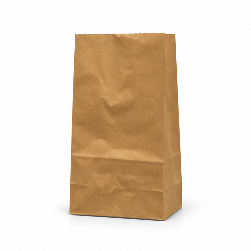 Paper Carry Out Bag – Kraft, Multiple Sizes (#2, #4, #8, #12, #20), 500CT