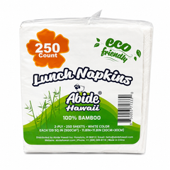 100% Bamboo Lunch Napkin - White (6PK/250CT)