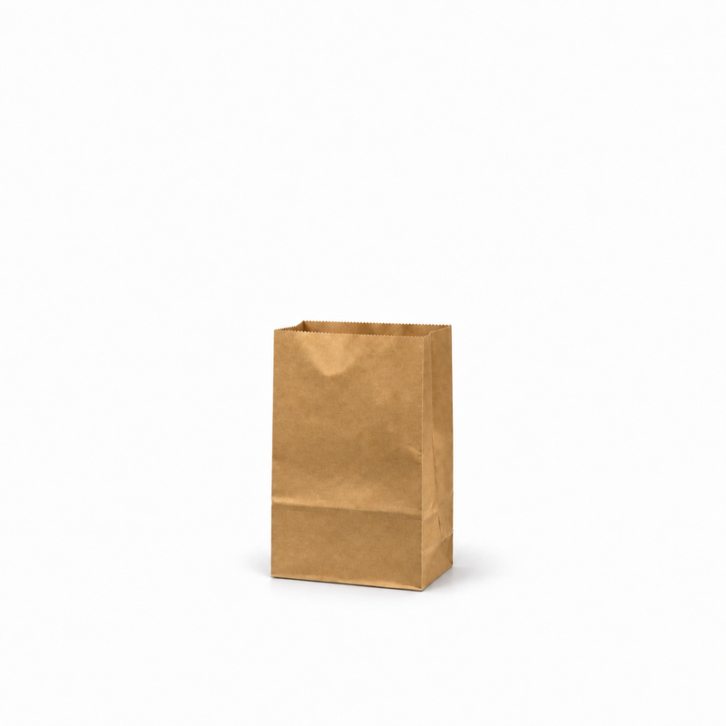 Paper Carry Out Bag – Kraft, Multiple Sizes (#2, #4, #8, #12, #20), 500CT