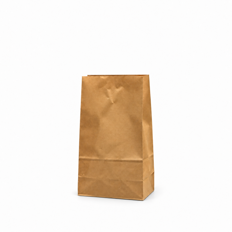 Paper Carry Out Bag – Kraft, Multiple Sizes (#2, #4, #8, #12, #20), 500CT