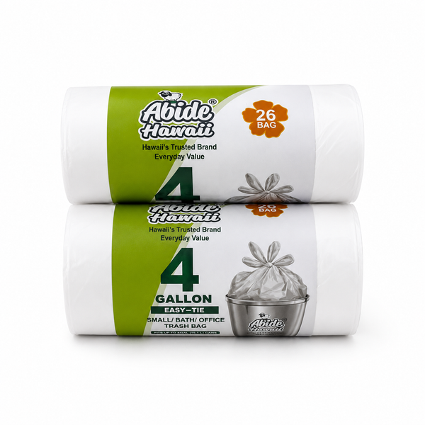 (Household Essentials) 4Gallon Easy-Tie Trash Bags, No Fragrance