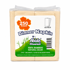 100% Bamboo Dinner Napkin - White (6PK/250CT)