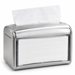 [Abide Hawaii] 6 × 8.5 in Interfold Paper Napkins, 2-Ply, White, PFAS-Free, Compostable, 400 Count