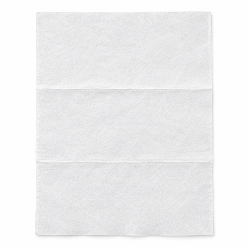 [Abide Hawaii] 6 × 8.5 in Interfold Paper Napkins, 2-Ply, White, PFAS-Free, Compostable, 400 Count