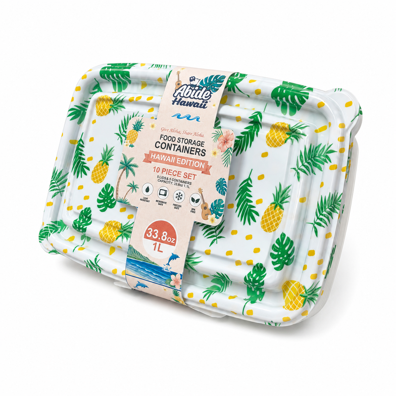 Hawaii Edition Food Storage Containers – 10 Piece Set