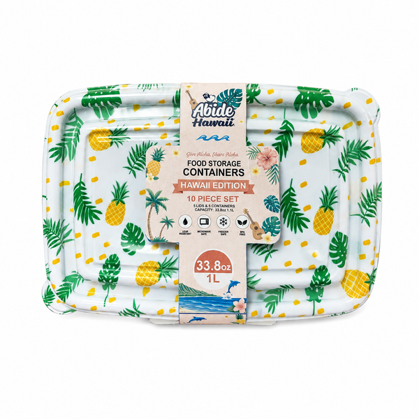 Hawaii Edition Food Storage Containers – 10 Piece Set