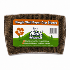 Single Wall Paper Cup Sleeves (8oz-12oz) (40PK/50CT)