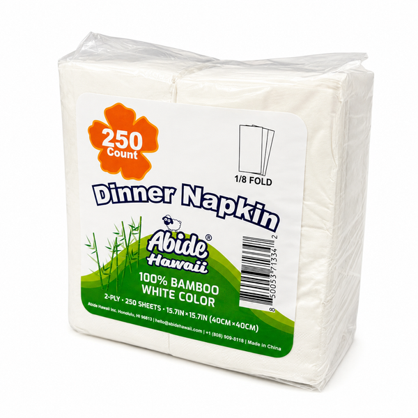 100% Bamboo Dinner Napkin - Natural (6PK/250CT)