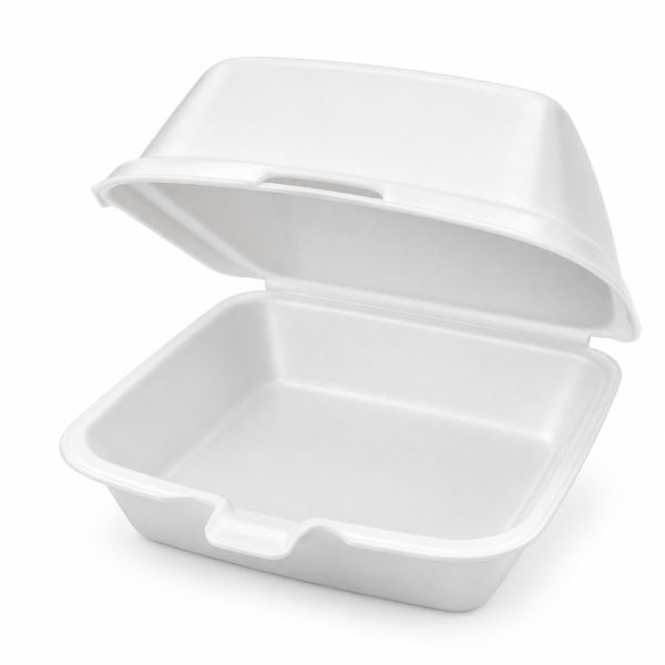 (Custom Development) Bioplastic Foam Takeout Containers, PLA-Based