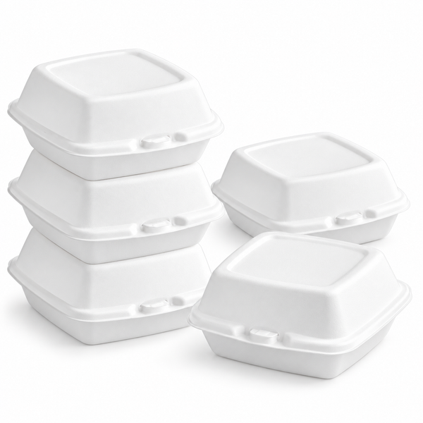 (Custom Development) Bioplastic Foam Takeout Containers, PLA-Based