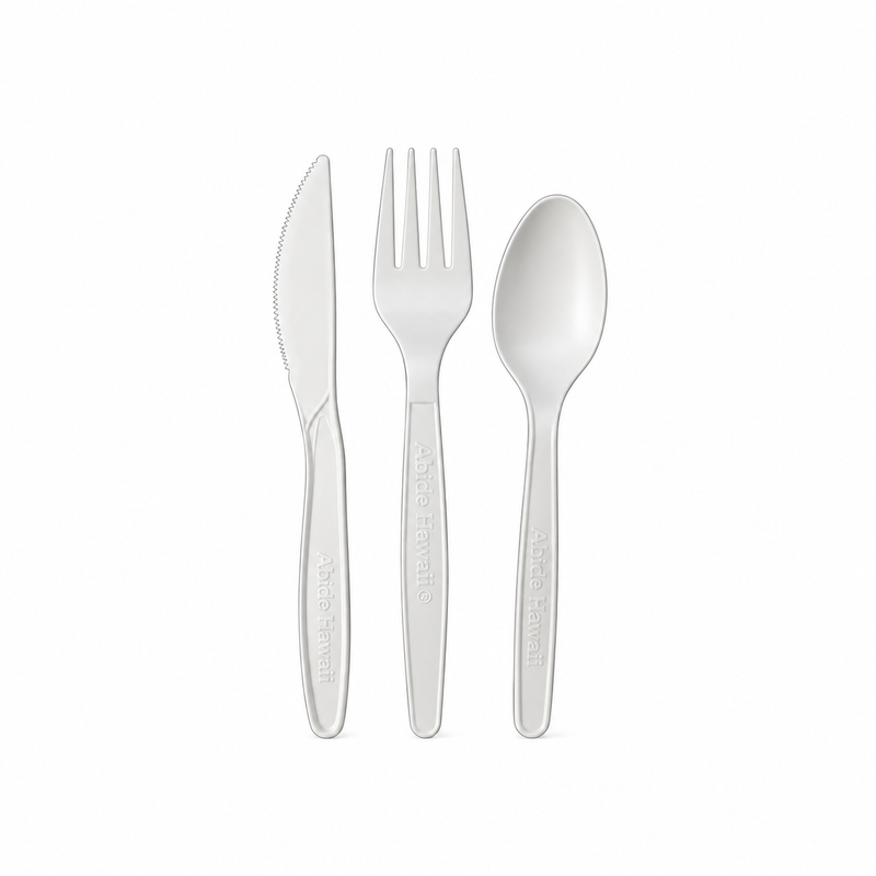 Abide PLA Forks, Bioplastic, Compostable, 20 Count