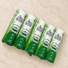 100% Bamboo 80 Sheet Paper Towel, 3-Ply (24PK/1RL)