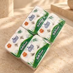 100% Bamboo 12 rolls Bath Tissue, 300 sheets per roll, 2-Ply (4PK/12RL)