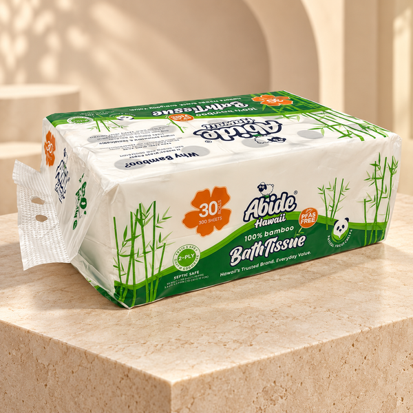 100% Bamboo 30 rolls Bath Tissue, 300 sheets per roll, 2-Ply (1PK/30RL)