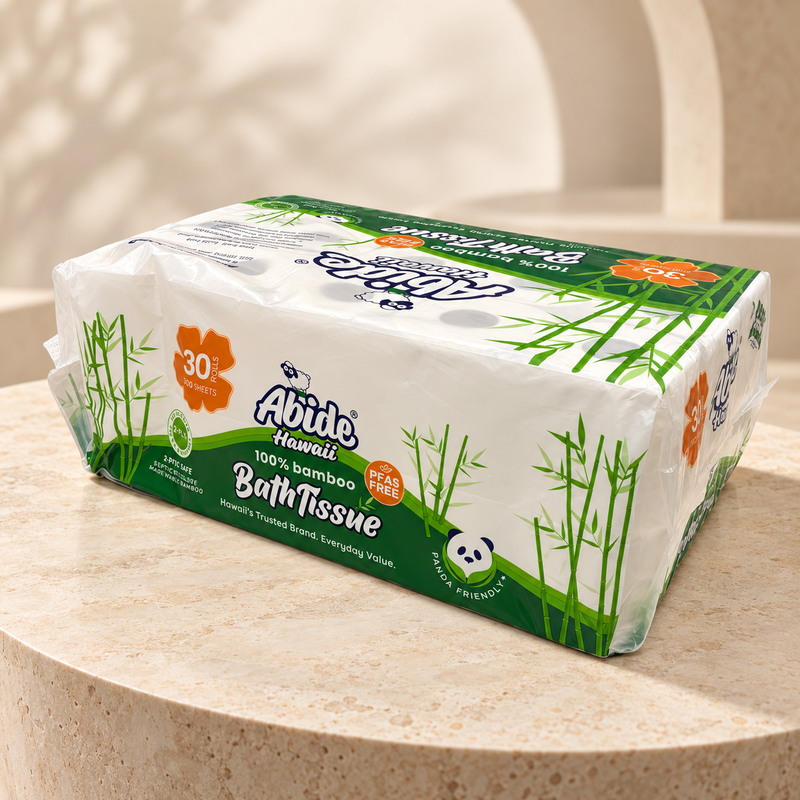 100% Bamboo 30 rolls Bath Tissue, 300 sheets per roll, 2-Ply (1PK/30RL)