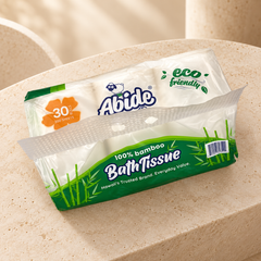 100% Bamboo 30 rolls Bath Tissue, 300 sheets per roll, 2-Ply (1PK/30RL)