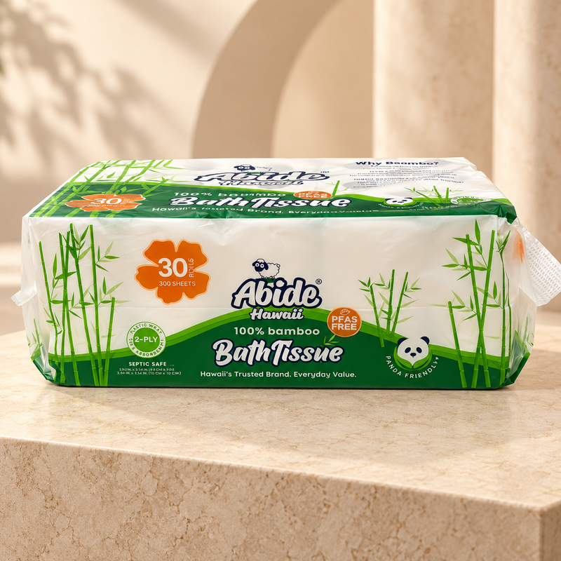 100% Bamboo 30 rolls Bath Tissue, 300 sheets per roll, 2-Ply (1PK/30RL)
