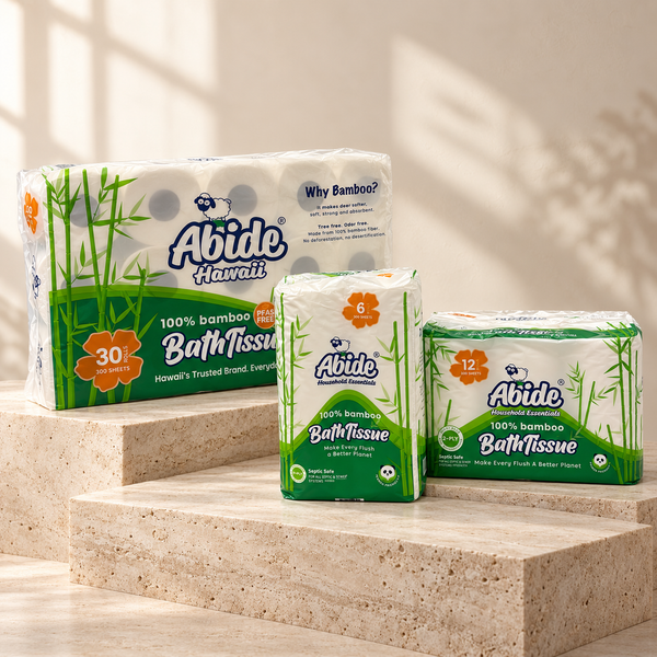 100% Bamboo (6/12/30 rolls) 2-Ply Bath Tissue, 300 sheets per roll