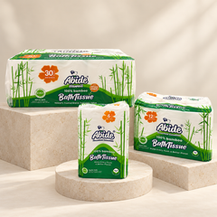 100% Bamboo (6/12/30 rolls) 2-Ply Bath Tissue, 300 sheets per roll
