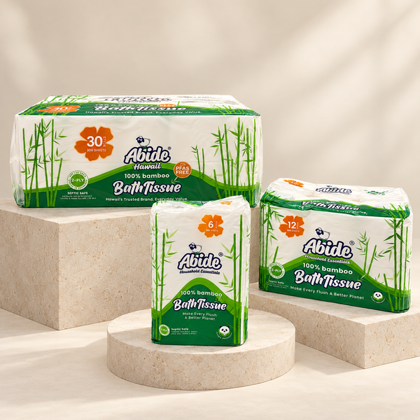 100% Bamboo (6/12/30 rolls) 2-Ply Bath Tissue, 300 sheets per roll