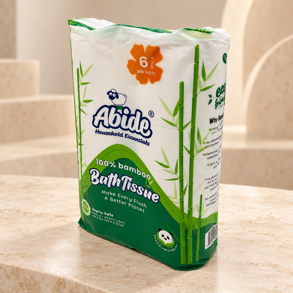 100% Bamboo Bath Tissue, 6 rolls, 300 sheets per roll, 2-Ply (8PK/6RL)