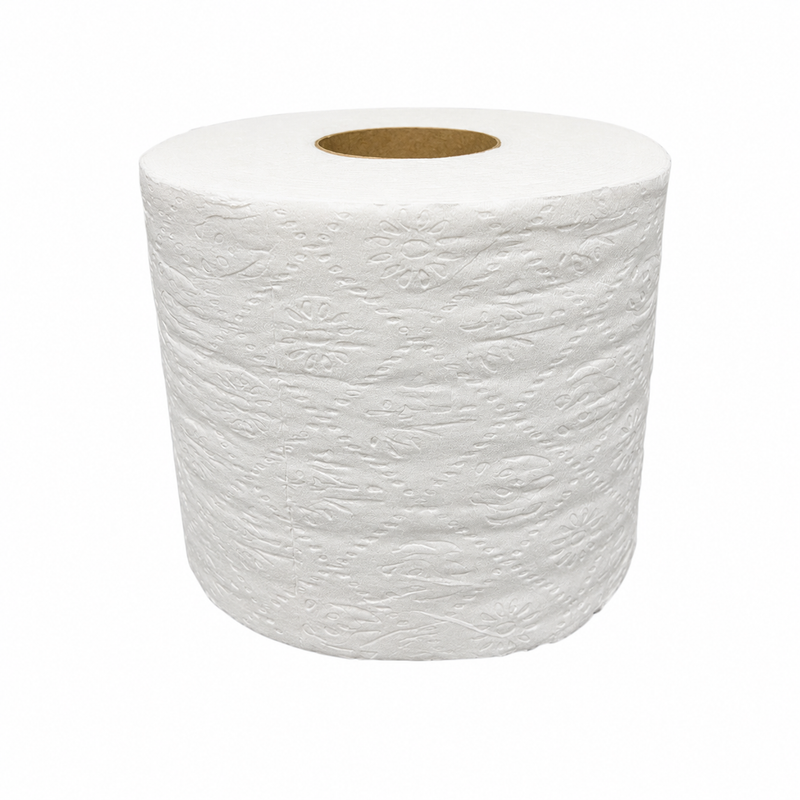 Bamboo Fiber 2-Ply Bath Tissue 300Sheets & 550sheets Roll, White Color, PFAS-Free, Compostable
