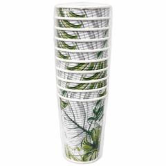 Paper Ripple Wall Cup 16oz, Monstera (20PK/10CT)
