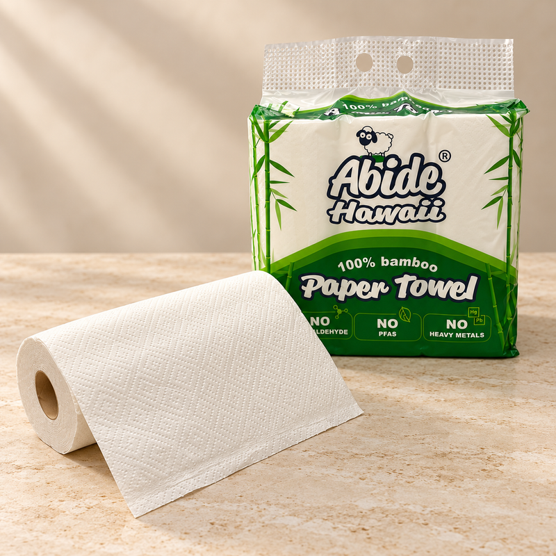 100%Bamboo 110 Sheets Paper Towel, 3-Ply (2PK/6RL)