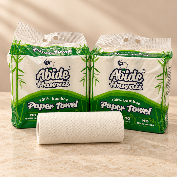 100%Bamboo 110 Sheets Paper Towel, 3-Ply (2PK/6RL)