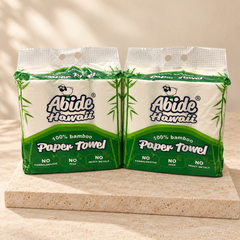 100%Bamboo 110 Sheets Paper Towel, 3-Ply (2PK/6RL)