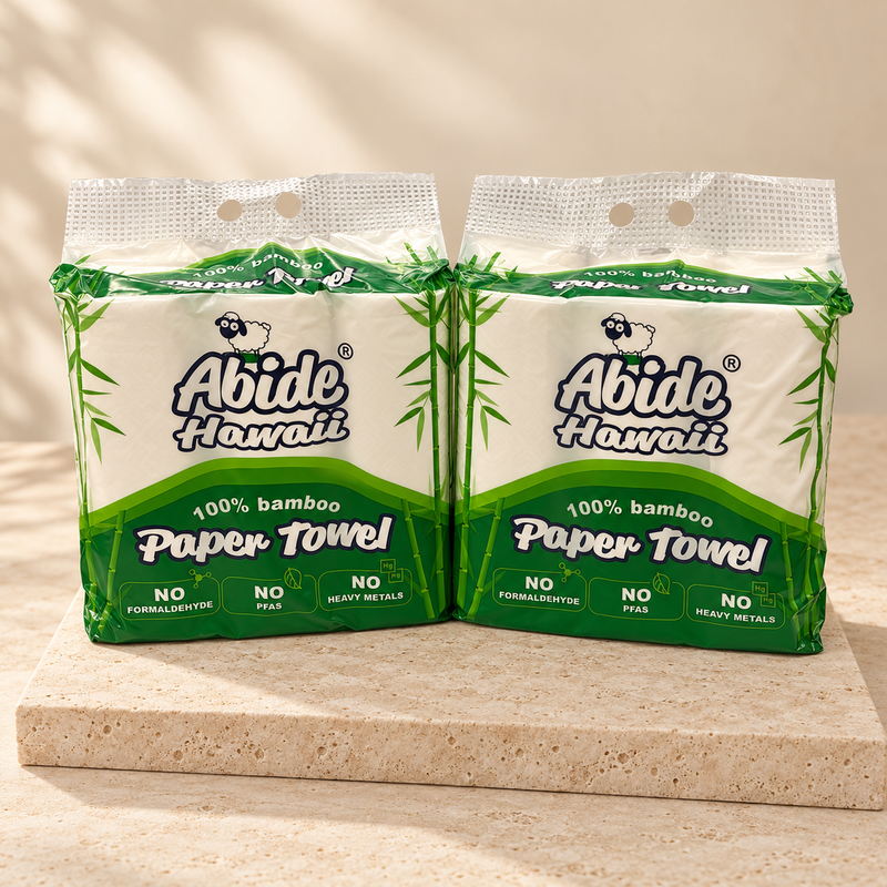 100%Bamboo 110 Sheets Paper Towel, 3-Ply (2PK/6RL)