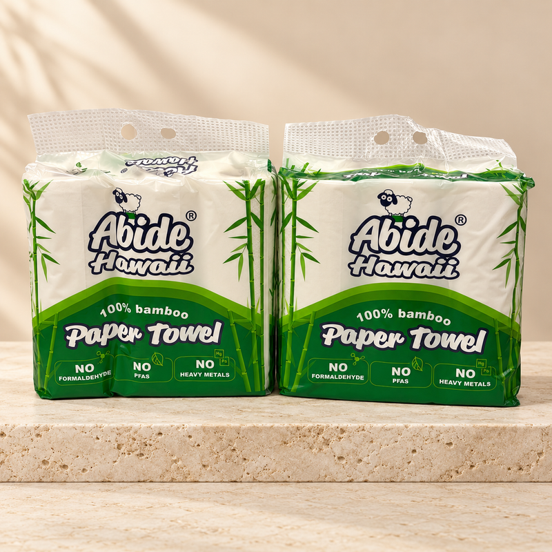 100%Bamboo 110 Sheets Paper Towel, 3-Ply (2PK/6RL)
