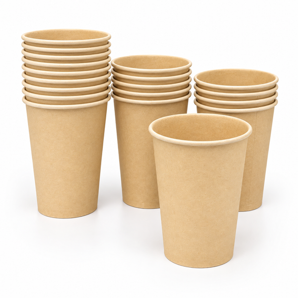 100%Bamboo Fiber 12oz Single Wall Cup, Neutral Color, Compostable