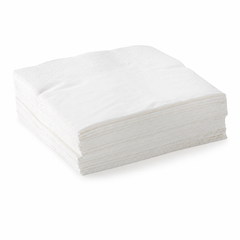 Bamboo Fiber 2-Ply Cocktail/Beverage Napkin (White & Natural 2Color), 1/4 Fold, PFAS-Free, Compostable