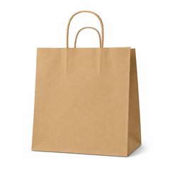 Paper Brown Bags with Twist Handles, (Multiple Sizes), Kraft