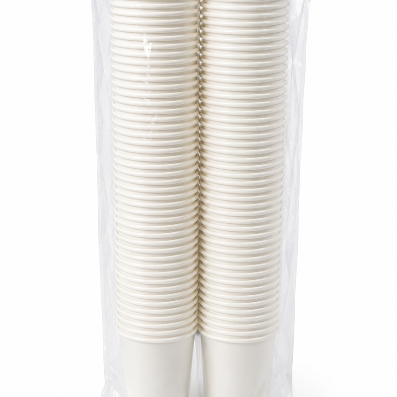 Paper Cup, Single wall, White color (8oz, 12oz) 2 Sizes