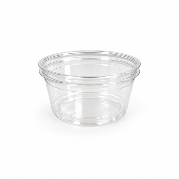 12 oz PLA Clear Poke Bowl, Plant-Based Bioplastic, Disposable