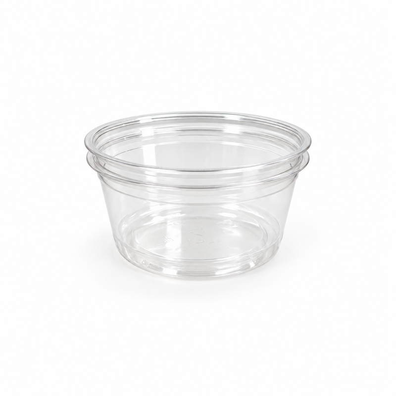 12 oz PLA Clear Poke Bowl, Plant-Based Bioplastic, Disposable