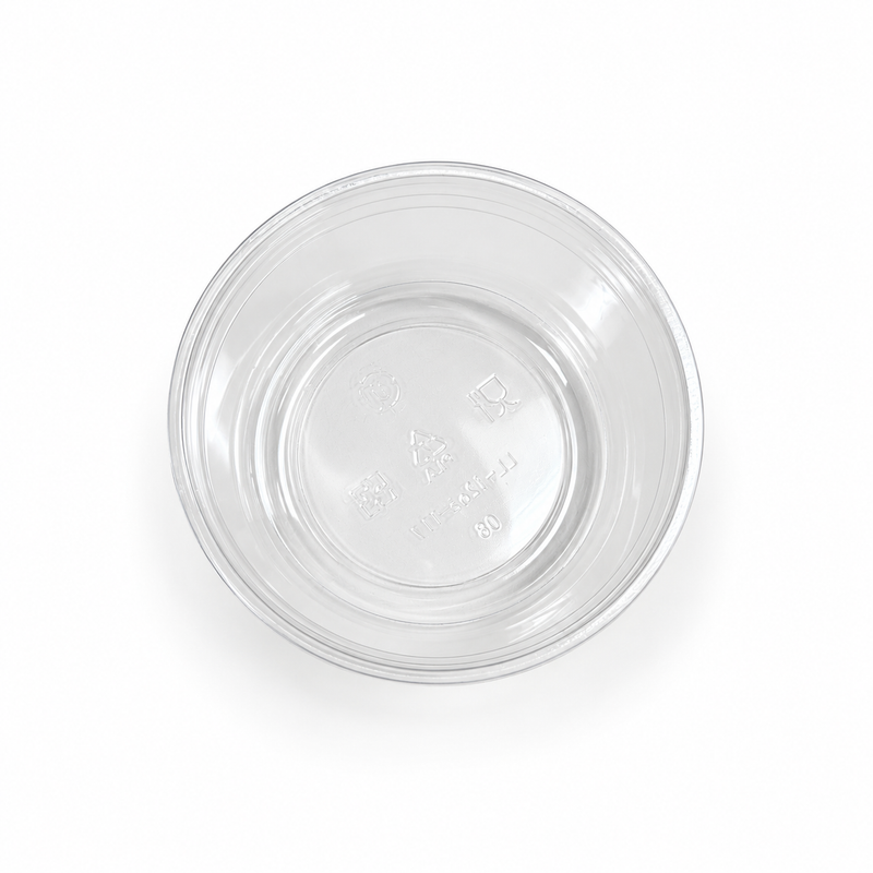 12 oz PLA Clear Poke Bowl, Plant-Based Bioplastic, Disposable
