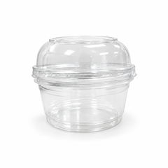 16 oz PLA Clear Poke Bowl, Plant-Based Bioplastic, Disposable