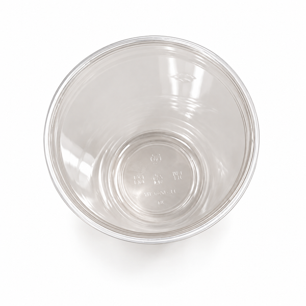32 oz PLA Clear Poke Bowl, Plant-Based Bioplastic, Disposable