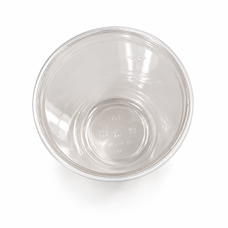 32 oz PLA Clear Poke Bowl, Plant-Based Bioplastic, Disposable